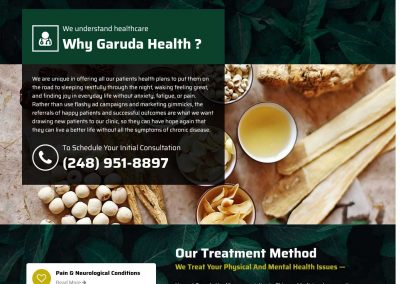 Health Company Website Theme Customization using WPBakery Page Builder