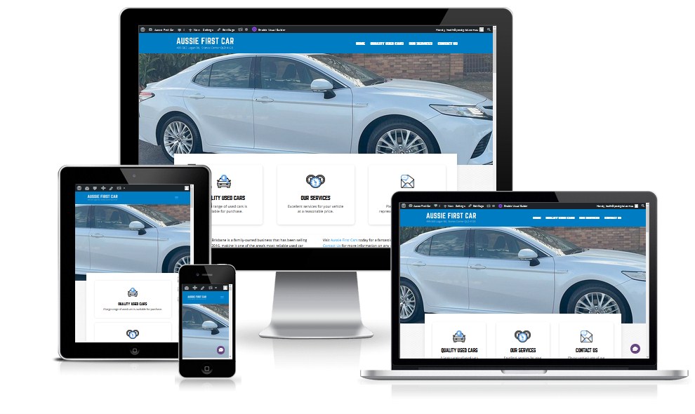 Car website design